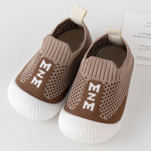 Letter Printed Toddler Floor <b>Shoes</b> <b>Soft</b> Anti Slip Sole Breathable Comfort Baby Pre Walker <b>Shoes</b> For Autumn Winter - Product Image 2