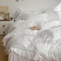 Parure de lit en tissu coton, ensemble de literie de luxe, tissu matelassé, Jacquard, velours, coussins