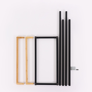 New <strong>Black</strong> <strong>Bath</strong> Towel Stand Free Standing Household Bathroom Towel <strong>Racks</strong> Bamboo Towel <strong>Rack</strong> - Product Image 6