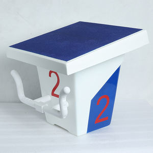 Plateforme de départ/plongée Ovar pour <span class=keywords><strong>piscine</strong></span>, compétition et parc aquatique, antidérapante, anticorrosion, couleur bleue, garantie 2 ans - Product Image 1