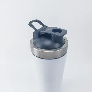 Double Wall Stainless Steel Protein Glass Shaker Bottle Insulated Metal Mixer Ball Shaker