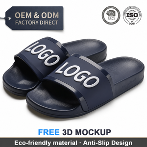 Nicecin Summer Beach Sport <strong>Rubber</strong> Custom Logo Fashion Soft High Quality <strong>Men</strong> Slippers Outdoor <strong>Sandals</strong> - Product Image 1