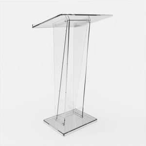 Éclairage LED église acrylique clair podium tribune chaire détachable pupitre <span class=keywords><strong>design</strong></span> de <span class=keywords><strong>meubles</strong></span> modernes à vendre - Product Image 4