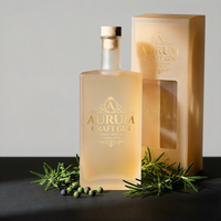 Bouteille de luxe 530 ml en verre super flint à fond épais avec bouchon en liège, vide, pour spiritueux, liqueur, whisky, vodka, brandy, gin, vente en gros personnalisée, directement de l'usine