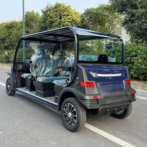 Autobús Eléctrico de 80 km de Autonomía, 6 Asientos de Cuero, Tracción Trasera, Usado en Hoteles Turísticos y Bienes Raíces, con Suspensión Independiente MacPherson - Product Image 3