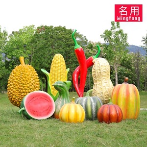 Gigante 1,5 m cereza uva adornos decoración resina artesanías piña adornos uso al aire libre Durian adorno de manzana - Product Image 4