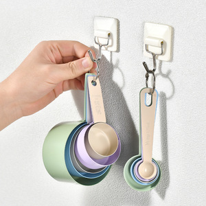 Juego <span class=keywords><strong>de</strong></span> 10 Tazas y Cucharas Medidoras <span class=keywords><strong>de</strong></span> Color para Pintura, Tazas Medidoras Graduadas para Cocina y Repostería, Medidor <span class=keywords><strong>de</strong></span> Polvo para Hornear. - Product Image 2