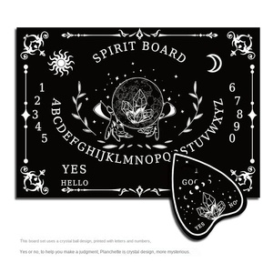 Nouveau moderne abstrait soleil lune oeil Tarot conseil vie arbre en bois énergie Communication jeu de société radiesthésie Divination conseil parlant - Product Image 6