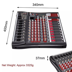 Lane CT-80L Profesyonel Dijital Ses Mikseri 8 Kanallı Stereo <span class=keywords><strong>DJ</strong></span> Kontrol Cihazı Disko Müziği için - Product Image 2