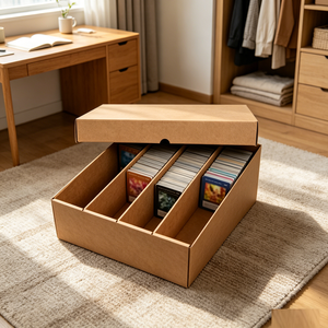 Wholesale Custom Cardboard Material Trading Card Storage Box Divider Tray Sports Card Organizer Case For Card Collection - Product Image 6