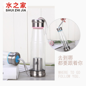 <b>Water</b> House Plastic Cup With <b>Filter</b> Tea Infuser 500ml Travel Sports <b>Bottle</b> For Adults - Product Image 2