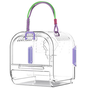 Cage de transport portable en plastique pour hamster, habitat extérieur pour petits animaux, gerbille - Product Image 2