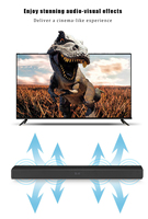 Barra de Sonido para TV GD-698 de 80W 2.1, Altavoz con Woofer de 6.5 Pulgadas, Altavoz Bluetooth con Control Remoto, Gran Venta