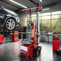 Machine de démontage de pneus et d'équilibrage de roues avec fonction d'alignement des roues