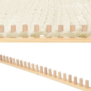 Wooden DIY Knitting <b>Tools</b> Adjustable Size <b>Square</b> Single Head Yarn Sticks For Towel Making Customizable - Product Image 2