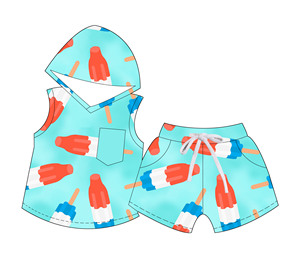 Nuovi Arrivi: Set Sportivo Personalizzato per Bambini, Felpa Senza Maniche e Pantaloni, <span class=keywords><strong>Abbigliamento</strong></span> Traspirante e Morbido per Primavera/Estate - Product Image 2