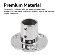Support de planche de wakeboard et de surf en aluminium poli miroir de haute qualité, à fixation par pince, pour utilisateurs de yachts