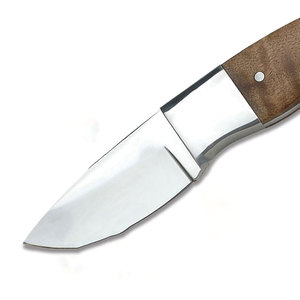Cuchillo de Camping de Acero Inoxidable de Alta Calidad con Hoja Fija y Punta Caída, Mango de Madera, Venta al por Mayor, OEM con Funda Personalizable - Product Image 3