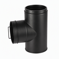 Accessoire de cheminée en acier inoxydable à double paroi isolé haute performance, soudé au laser pour la ventilation des poêles à bois résidentiels