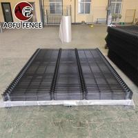 Conception de pliage 3D en forme de V personnalisée RAL 7016 Panneau de clôture en treillis métallique soudé 3D enduit de poudre gris anthracite utilisé pour le jardin