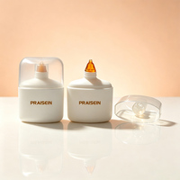Bouteille vide de lotion solaire 50 ml en plastique HDPE blanc, prix usine, pour fond de teint liquide
