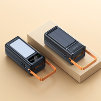 Batterie Externe Solaire 30000mAh Powerbank 50000mAh Chargeur Solaire avec Câbles Intégrés pour Téléphones Portables