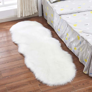 Alfombras peludas largas de imitación Súper suaves <span class=keywords><strong>Alfombra</strong></span> de piel de oveja <span class=keywords><strong>Alfombra</strong></span> de área de <span class=keywords><strong>chimenea</strong></span> - Product Image 6