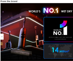 <span class=keywords><strong>Aspirateur</strong></span> sans fil humide et sec Tinecos Floor ONE S7 Stretch Ultra 180 ° Nettoyant pour sols à conception anti-emmêlement et à plat - Product Image 5