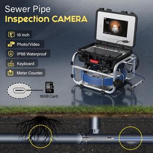กล้องตรวจสอบท่อ DVR ขนาด 10 นิ้ว ความยาว 70 เมตร มาตรฐาน IP68 สำหรับท่อระบายน้ำ/ท่ออุดตัน/ท่อระบายน้ำช้าในงานอุตสาหกรรม - Product Image 2