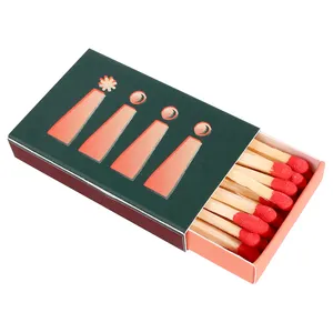 Candle Matchsticks Packaging Match Heads Color Design Custom Paper Printing Matchbox