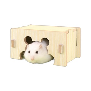 Casa de madera para ositos, refugio pequeño para mascotas, para hámster, refugio cálido para el invierno, juguete anti mordeduras - Product Image 5