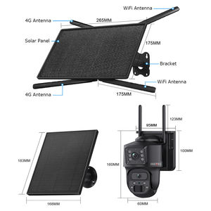 جهاز توجيه SECTEC 10W 4G وعدسة مزدوجة 6MP نظام أمان طاقة شمسية الكل في واحد مع رؤية ليلية - Product Image 6