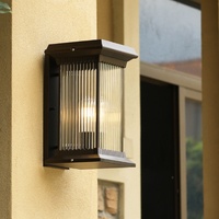 Lumière murale extérieure solaire LED étanche en aluminium pour jardin, véranda, patio et décoration de villa