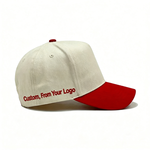 Custom Logo 5 Panel Two Tone Baseball Cap 100% Cotton Structured Sport <b>Hat</b> OEM Dobby Dot Wholesale Casual Caps For Men Women - Product Image 2