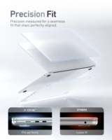 Casing Keras Transparan Polikarbonat Elastisitas Tinggi X-ONE untuk MacBook 15.3 Air, 16.2 Pro 2026, Penutup Komputer Anti Benturan