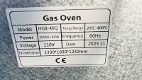 Four à gaz automatique 220V à 2 étages et 4 plateaux avec commande numérique pour boulangerie commerciale, pizzeria, hôtels