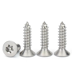 Tornillos autorroscantes Torx de cabeza plana de acero inoxidable 201 de alta resistencia M2.3 M2.6 M3 M4 M5 M6 con pasador, sistema de medición métrico - Product Image 2
