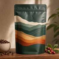 Empaque para 250g de Granos de Café para Marcas de Café de Producción Limitada con Impresión Digital Personalizada