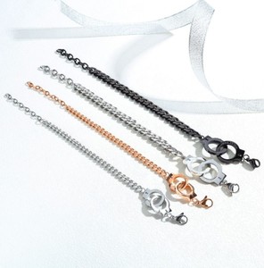Offre Spéciale mode lien cubain argent or acier inoxydable menottes chaîne Bracelet bracelets breloques pour hommes femmes - Product Image 4