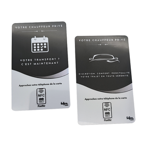 Tùy chỉnh thẻ kinh doanh với mã <span class=keywords><strong>QR</strong></span> NFC Mini <span class=keywords><strong>Tag</strong></span> 1K <span class=keywords><strong>RFID</strong></span> chip cho cửa hàng sửa chữa xe màu đen đánh giá đứng 13.56MHz tần số - Product Image 1