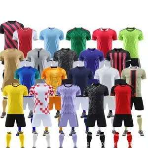 Tùy chỉnh nhà sản xuất vật liệu chuyên nghiệp Jersey bóng đá màu hồng bóng đá Jerseys Messi bóng đá Jerseys Thái Lan