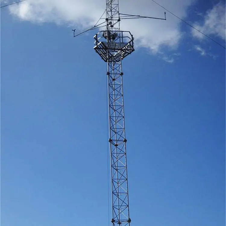 20m hochwertiger Guy Wire Stahlrohr kommunikation Telecom Guyed Tower