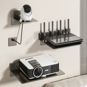 Wall Mounted Router Storage Rack <b>Shelf</b> Durable No Drill Installation For Router Set Top Box Support <b>Bracket</b> - Product Image 2