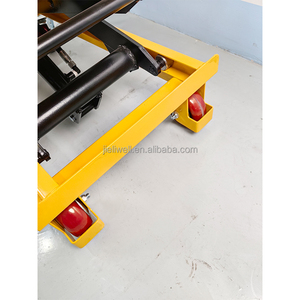 맞춤형 용량 150kg 다용도 유압 화물 리프트 유압 핸드 시저 리프트 트롤리 (캐스터 포함) - Product Image 6