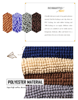 Tapis de bain de sol en Chenille microfibre, personnalisé, en chine,