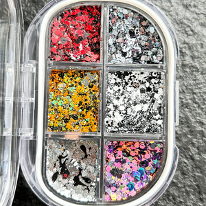 Paleta de Sombras de Ojos Personalizada con Logotipo, 6 Compartimentos, Multicolor, con Brillo, Resistente al Agua, para Halloween - Product Image 6