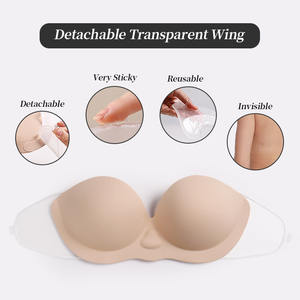 XB171 Soutien-gorge gonflable réutilisable sans bretelles et sans dos pour petites poitrines, effet push-up instantané - Product Image 4