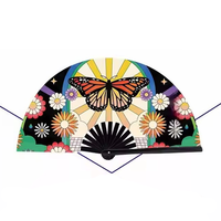 Éventail en papier pliant en bambou personnalisé en gros DIY Folk Art Style de musique traditionnelle Éventail à main avec décoration sculptée pour cadeaux de faveurs