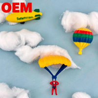 Modèle personnalisé OEM ODM, ensemble de mini-modèles d'avions, hélicoptères, ballons à air chaud, figurines de parachutistes, jouet éducatif en plastique