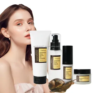 Private Label Skin Care Korean Snail Secretion Filtrate Skincare Kit Anti Aging Repairing Collagen Snail Muscin Skin Care Set